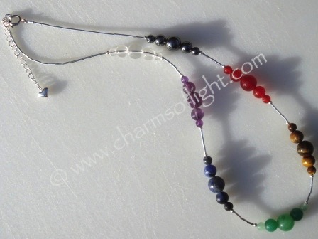 Silver Chakra Necklace